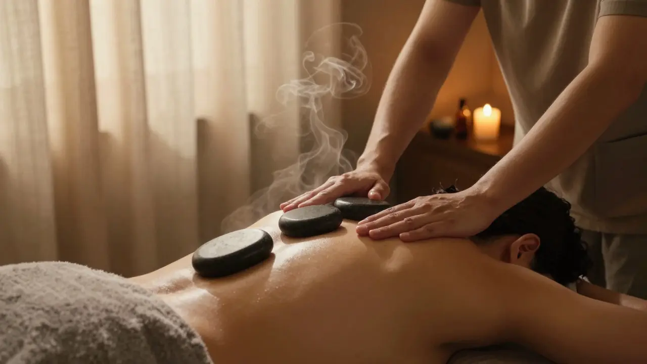 10 důvodů, proč byste měli vyzkoušet masáž lávovými kameny