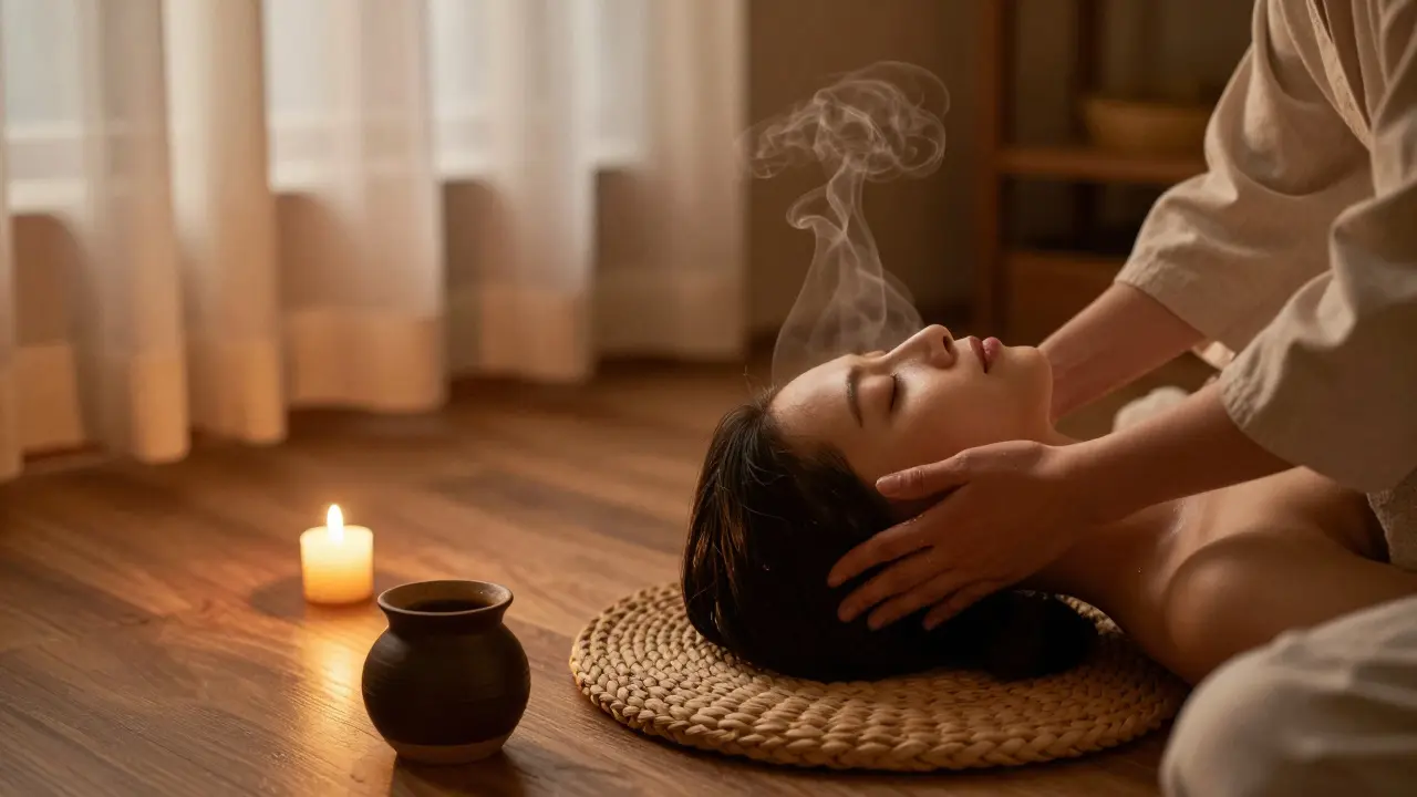 Dopřejte si indickou masáž hlavy a ulevte si od bolesti