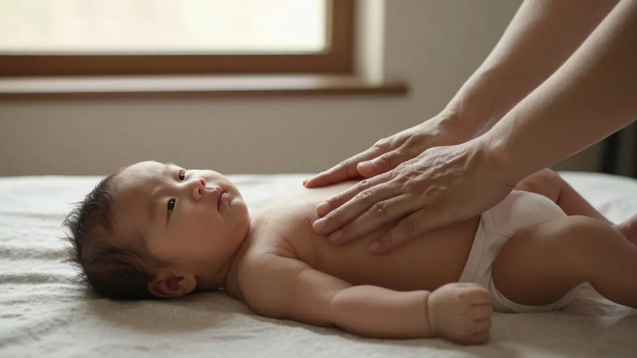 Jak uvolnit břicho u kojenců a batolat: přirozené metody, které skutečně pomáhají