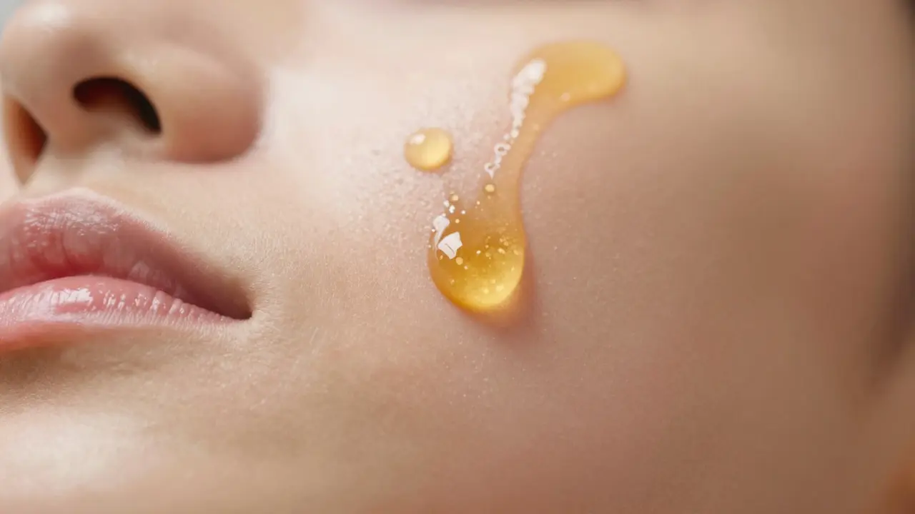 Abstraktní zobrazení čištění pleti a detoxikace